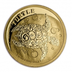 Золотая монета Ниуэ "Черепаха" 2017 год 1 OZ