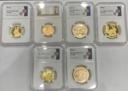 Золотые памятные монеты с высокими грейдами от компании ННР